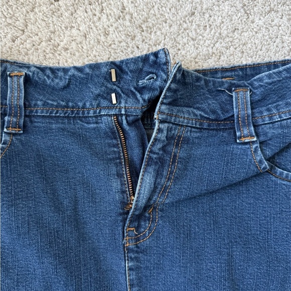 Levi's Blue Jean Denim A-Line Knee Length Skirt - Picture 4 of 6